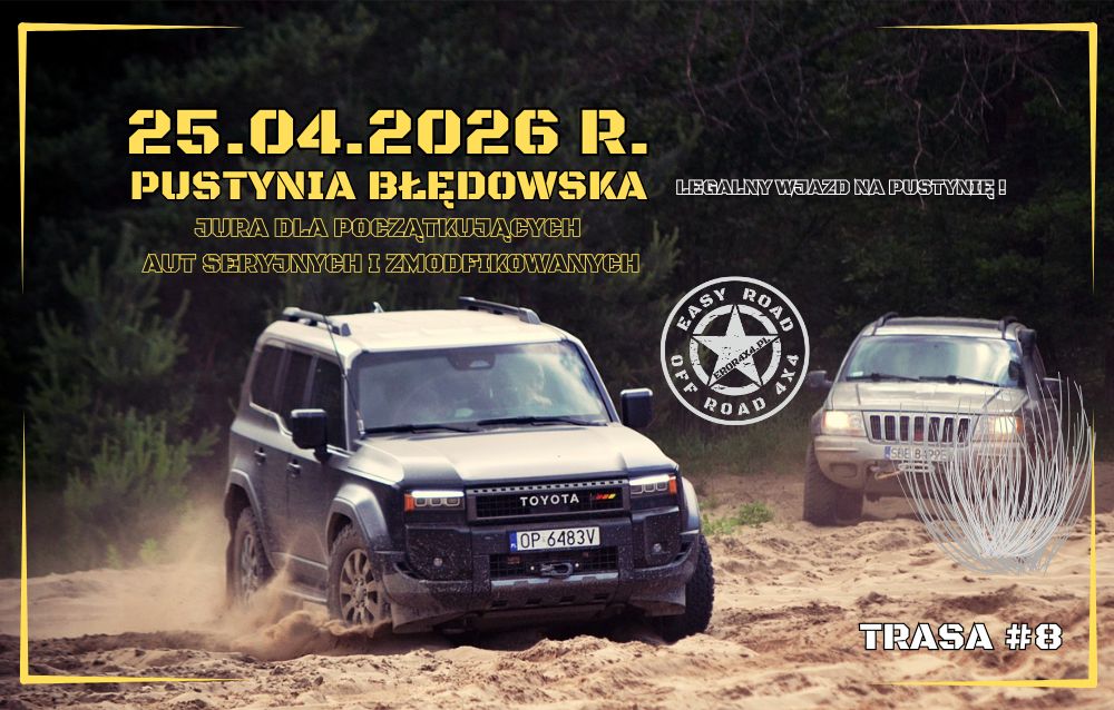 Event promotional image for 25.04.2026 PUSTYNIA BŁĘDOWSKA - JURA DLA AMATORA