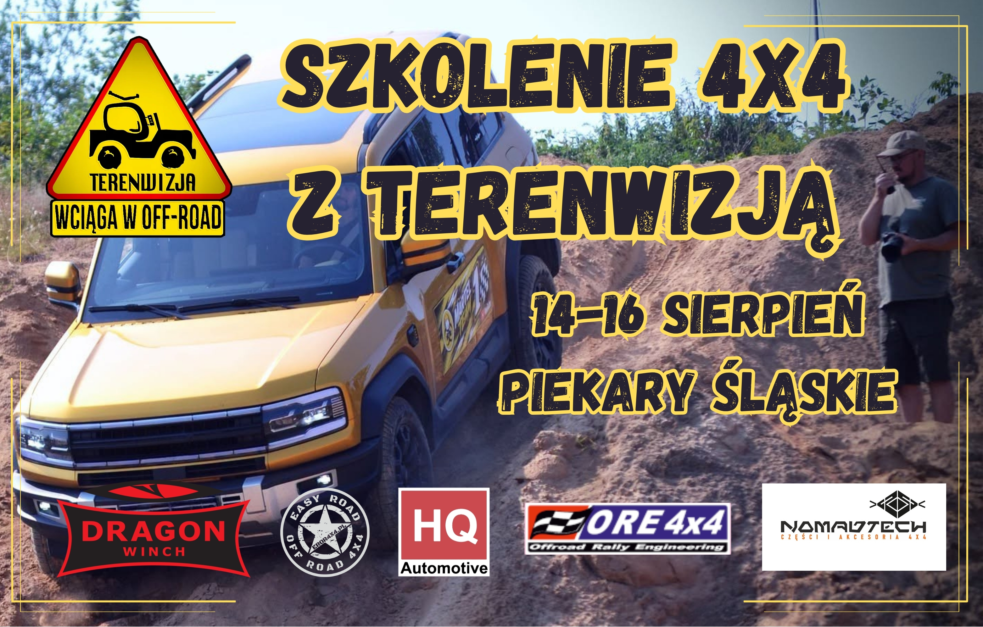 Event promotional image for SZKOLENIE 4X4 Z TERENWIZJĄ 14-16 SIERPIEŃ 2026