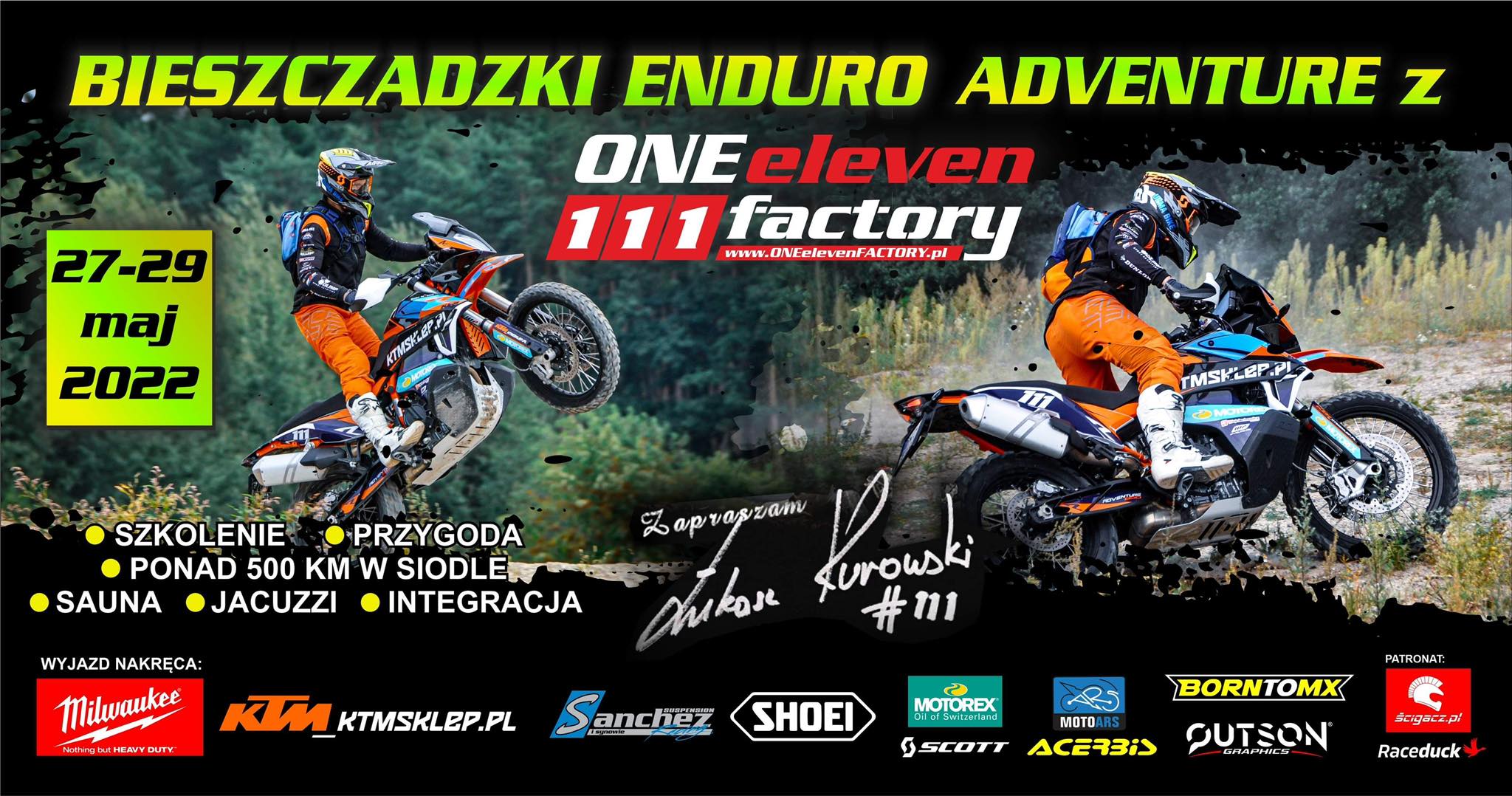 Event promotional image for Bieszczadzki ADVENTURE z OneELEVEN Factory 05.2022