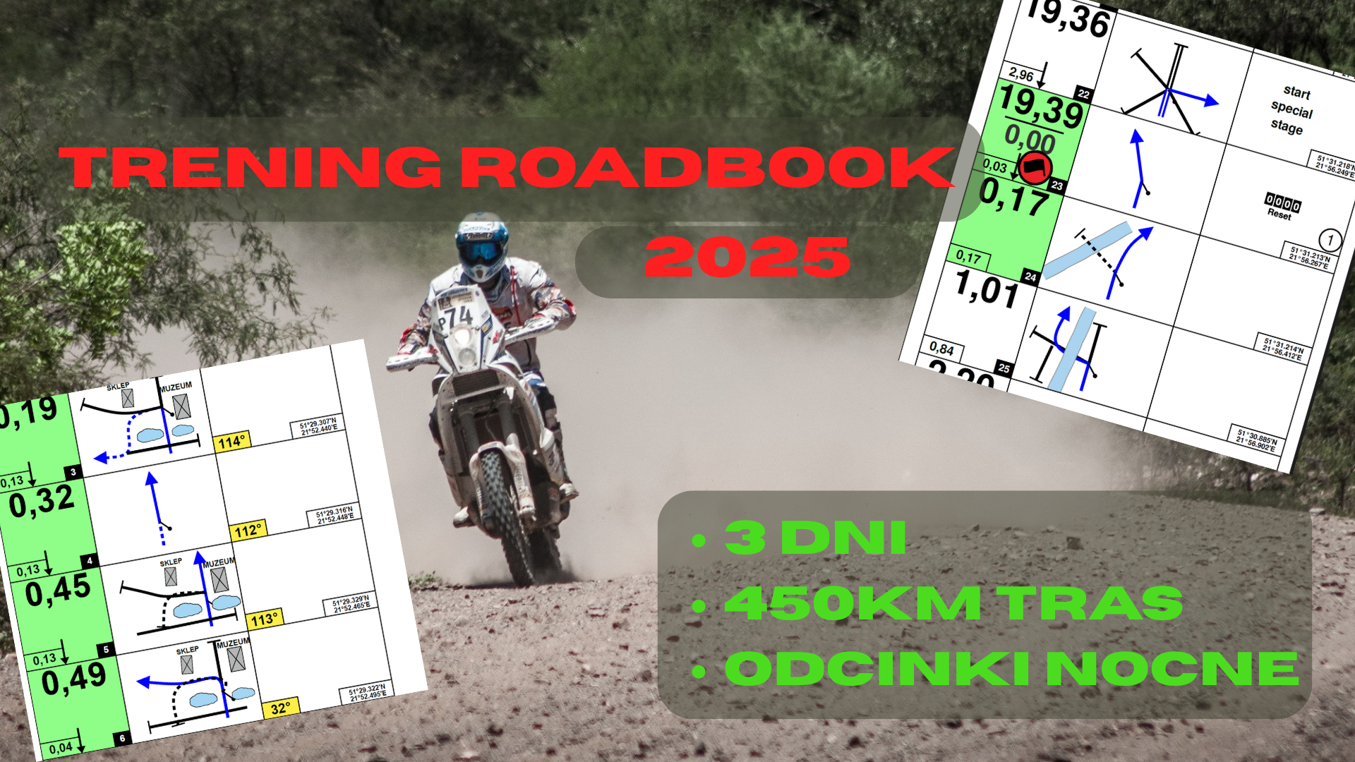 Event promotional image for Trening Roadbook 2025