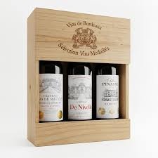 Kit Legado de Bordeaux (3 garrafas em caixa de madeira)