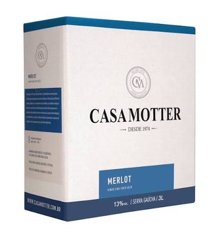 Casa Motter Merlot — Bag in Box 3 litros