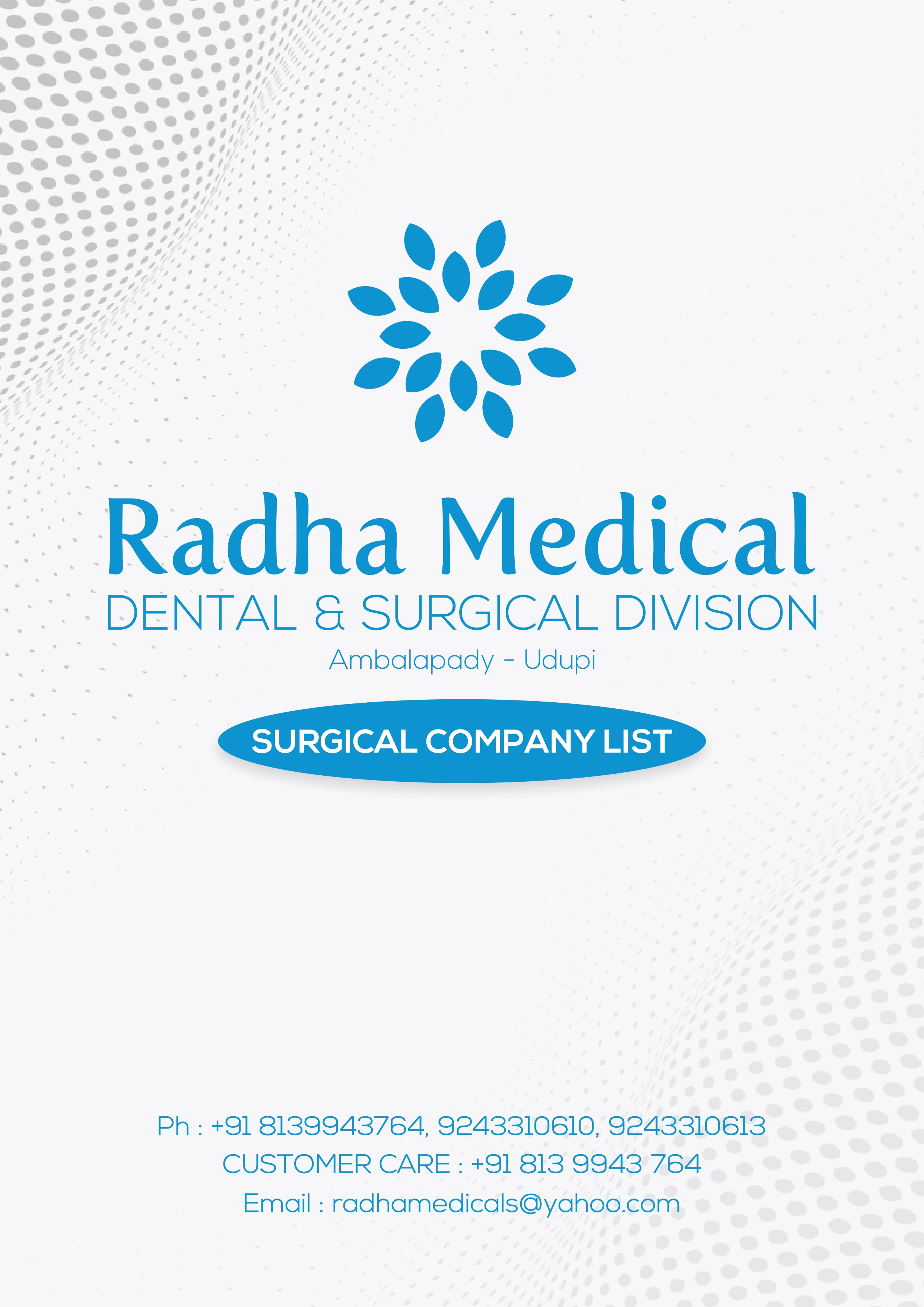 Radha Medicals dental and surgical Pdf
