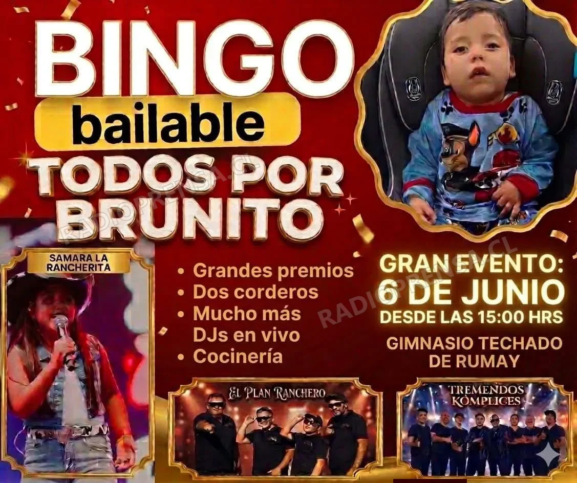 Organizan bingo bailable para ayudar al pequeño Brunito y su familia
