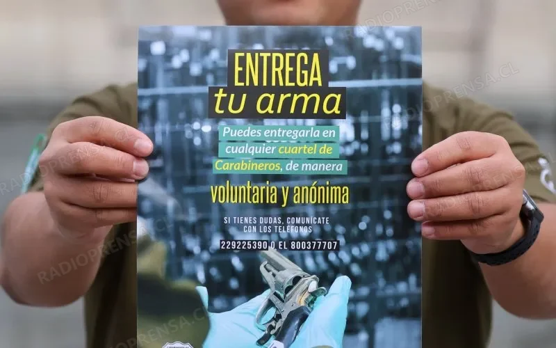 Carabineros relanza campaña de “Entrega Voluntaria de Armas de Fuego”
