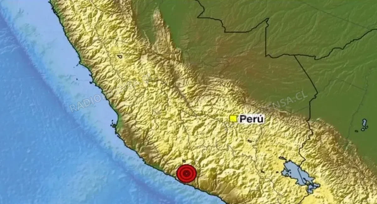 Sismo de magnitud 7,2 sacude la zona de Ayacucho en Perú y SHOA descarta tsunami para Chile