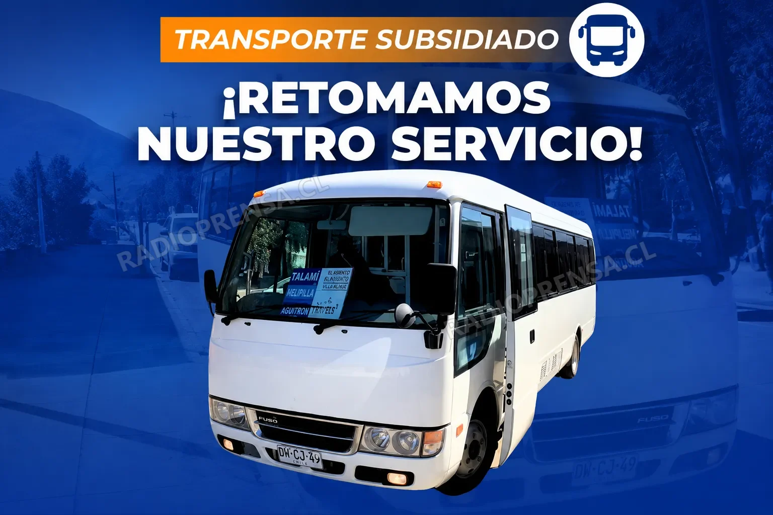 Alhué pone en marcha nuevo servicio de transporte subsidiado que fortalecerá la conectividad de la comuna