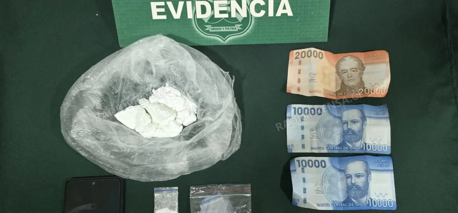 Carabineros detuvo a sujeto por microtráfico durante patrullaje preventivo en Isla de Maipo