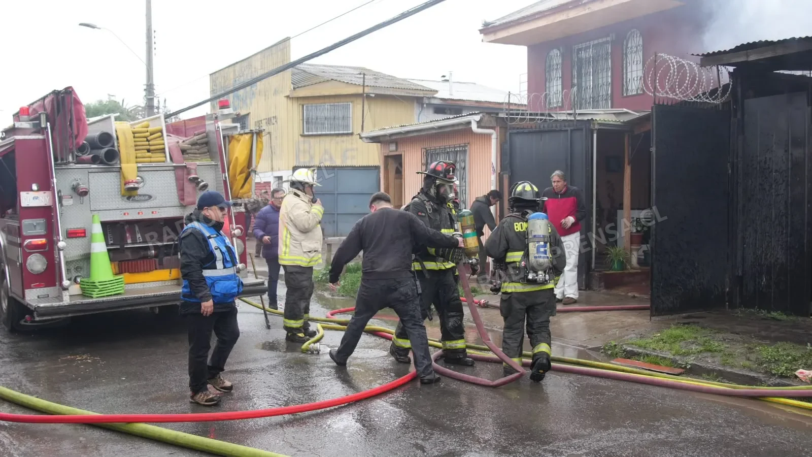 Tres inmuebles afectados y un detenido deja incendio registrado durante la tarde del miércoles en Melipilla