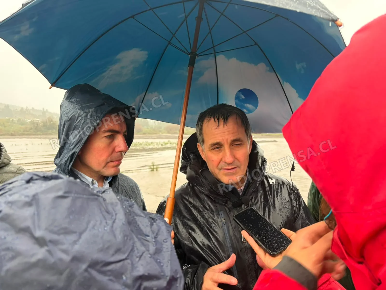 Subsecretario de Agricultura llegó esta mañana a Melipilla para evaluar impacto del sistema frontal en el sector agrícola