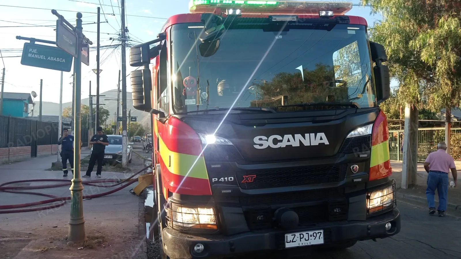 Bomberos controla incendio provocado por falla de calefón en Talagante