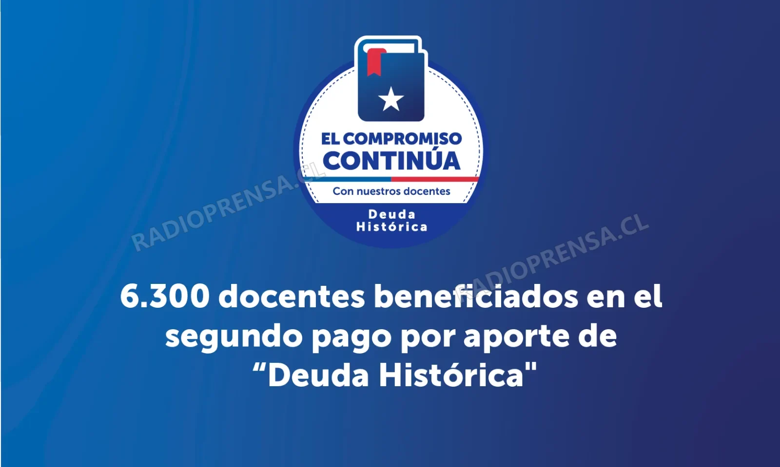 6.300 docentes beneficiados en el segundo pago por aporte de “Deuda Histórica”