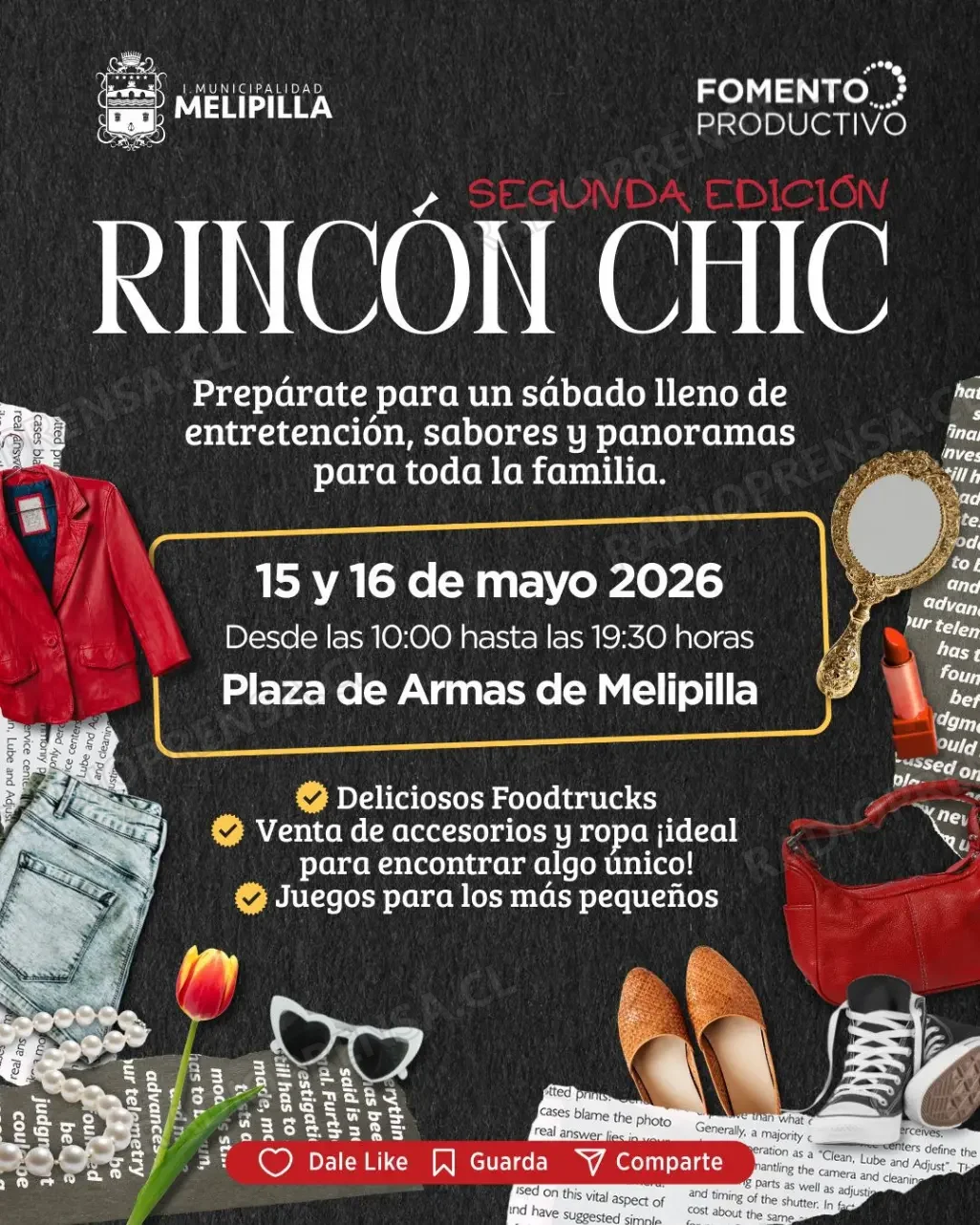 Más de 40 emprendedores dan vida a la segunda edición del "Rincón Chic" en Plaza de Armas de Melipilla
