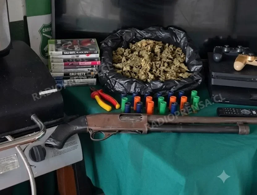 Prisión preventiva para sujeto detenido por robo en El Quisco: hallan escopeta, marihuana y especies de dudosa procedencia