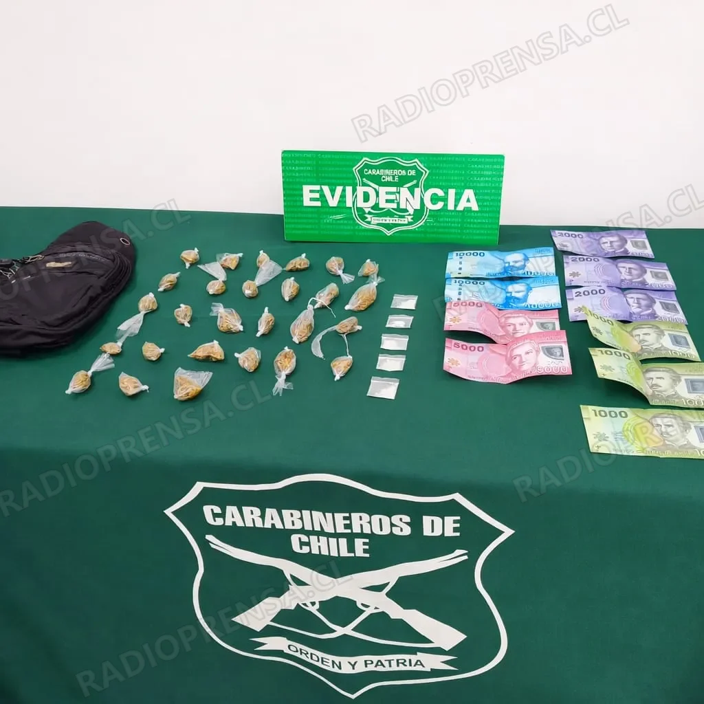 Detienen a sujeto por microtráfico durante patrullaje preventivo en Melipilla
