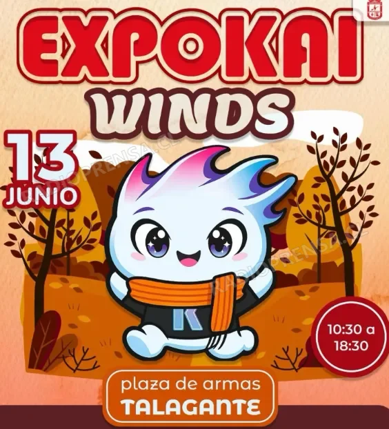 EXPOKAI WINDS llegará este sábado a la Plaza de Armas de Talagante