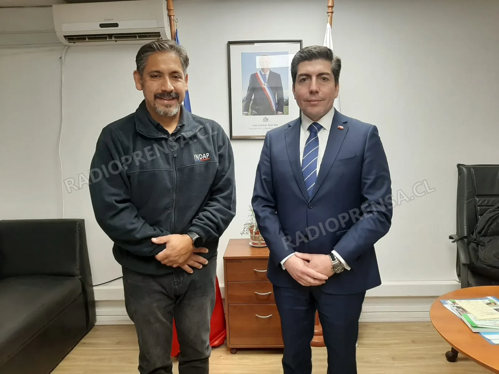 Delegado Libuy y jefe provincial de INDAP coordinan trabajo para fortalecer el desarrollo agrícola en la provincia