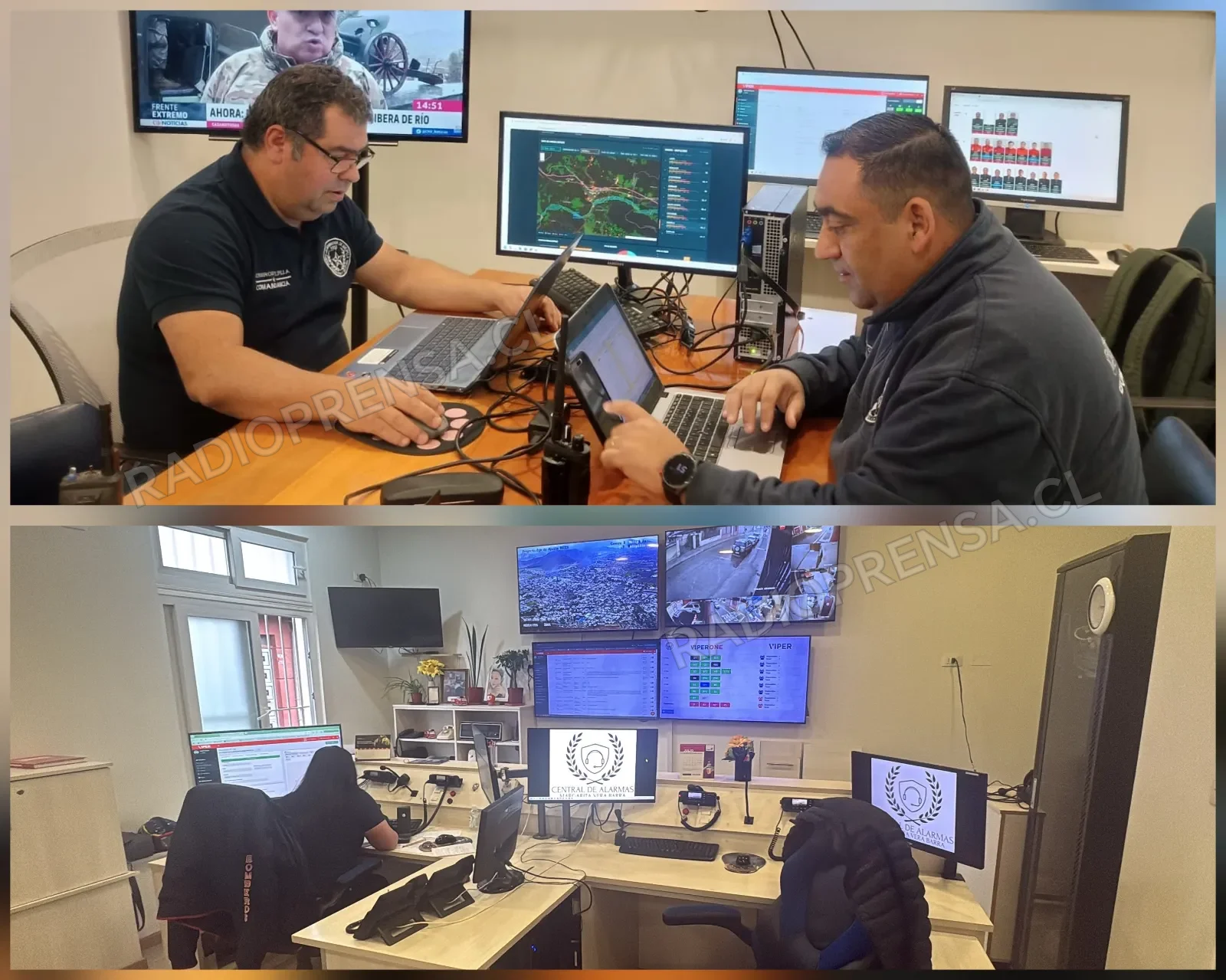 Sala de Crisis de Bomberos de Melipilla monitorea en tiempo real la emergencia climática