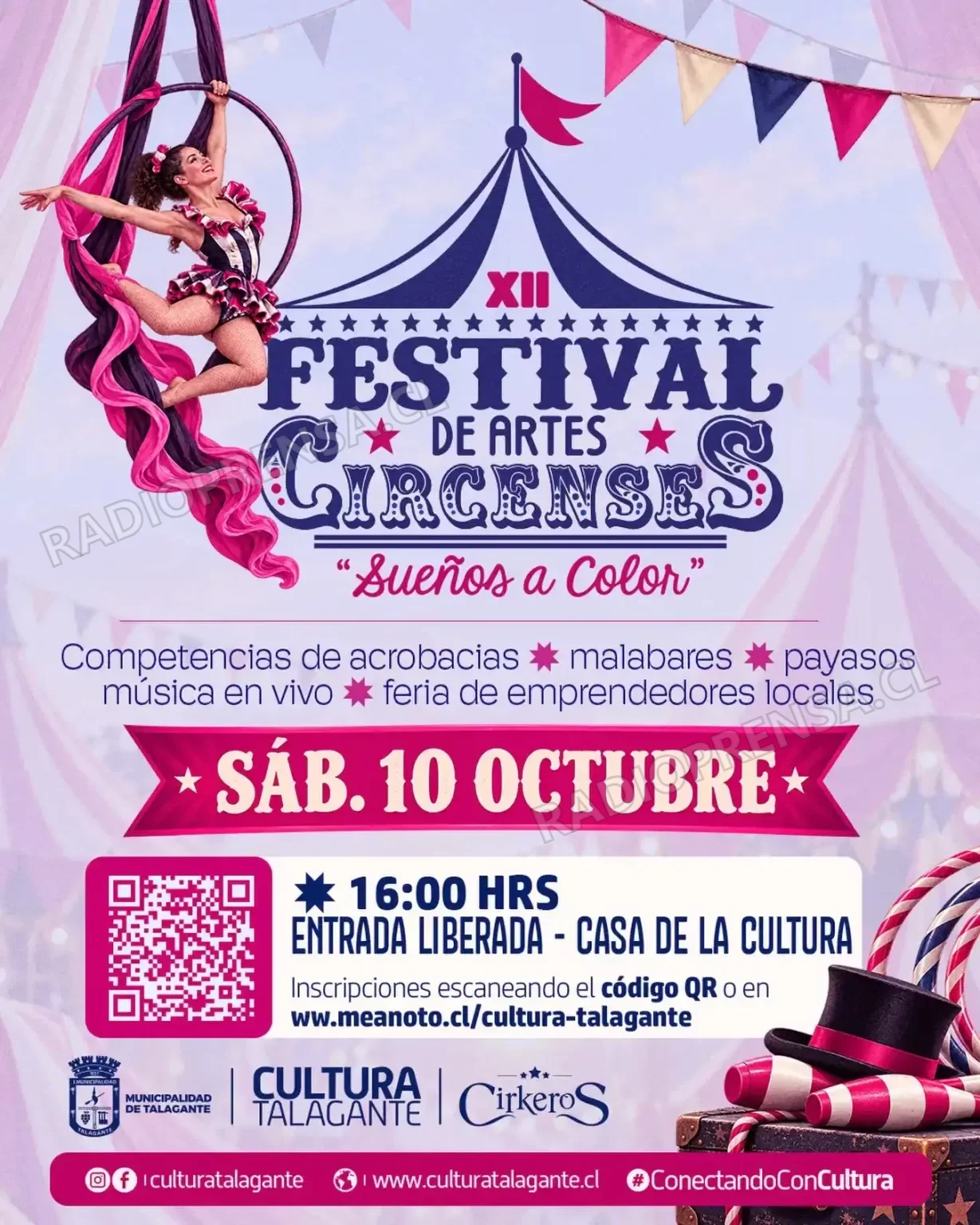 Talagante prepara variada cartelera de actividades culturales para octubre