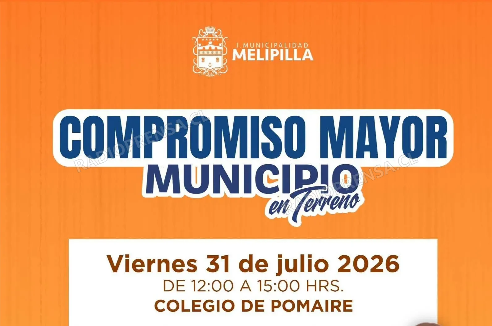 "Municipio en Terreno" se traslada este viernes a Pomaire