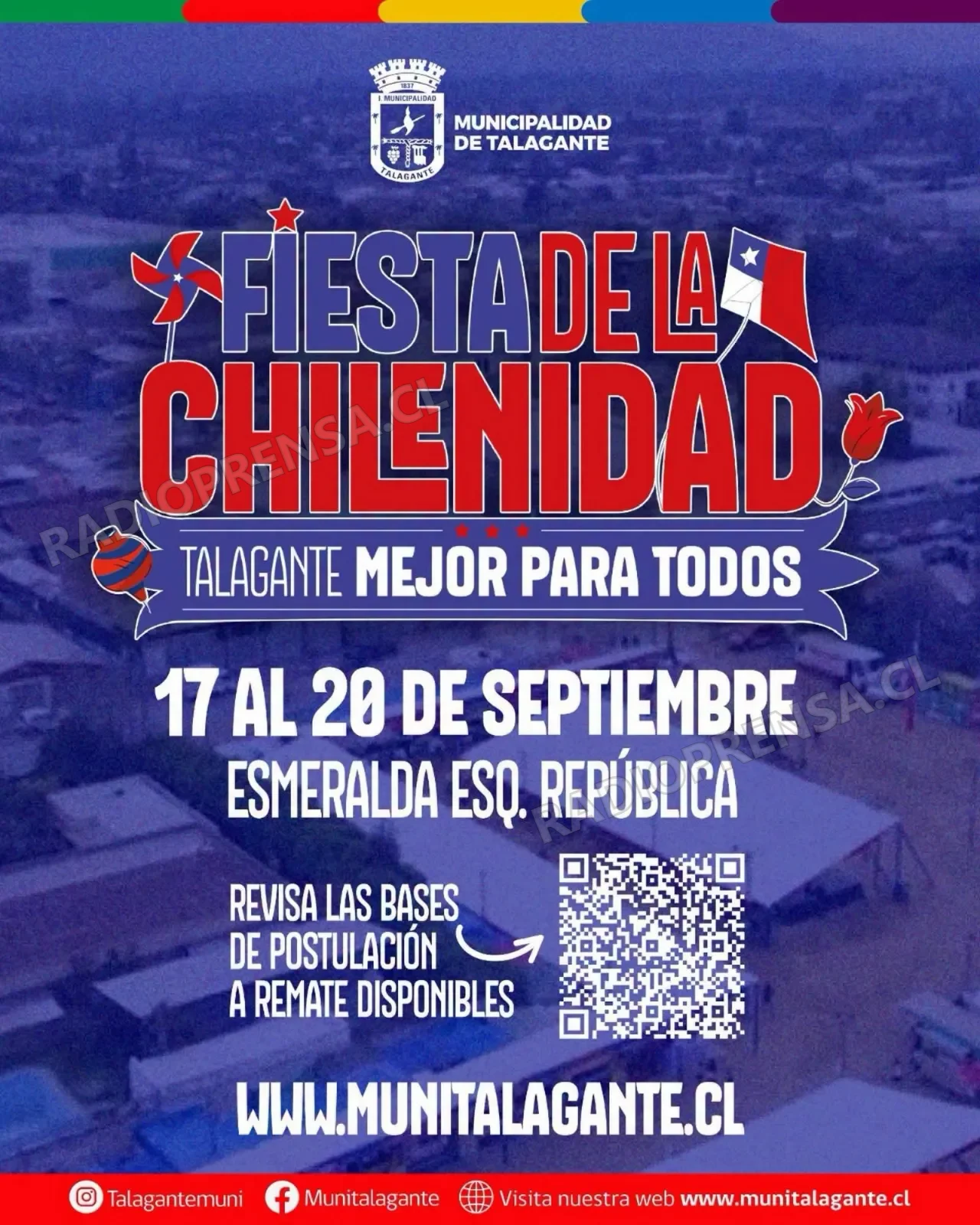 Hasta hoy se recibe documentación para el remate de sitios de la Fiesta de la Chilenidad de Talagante
