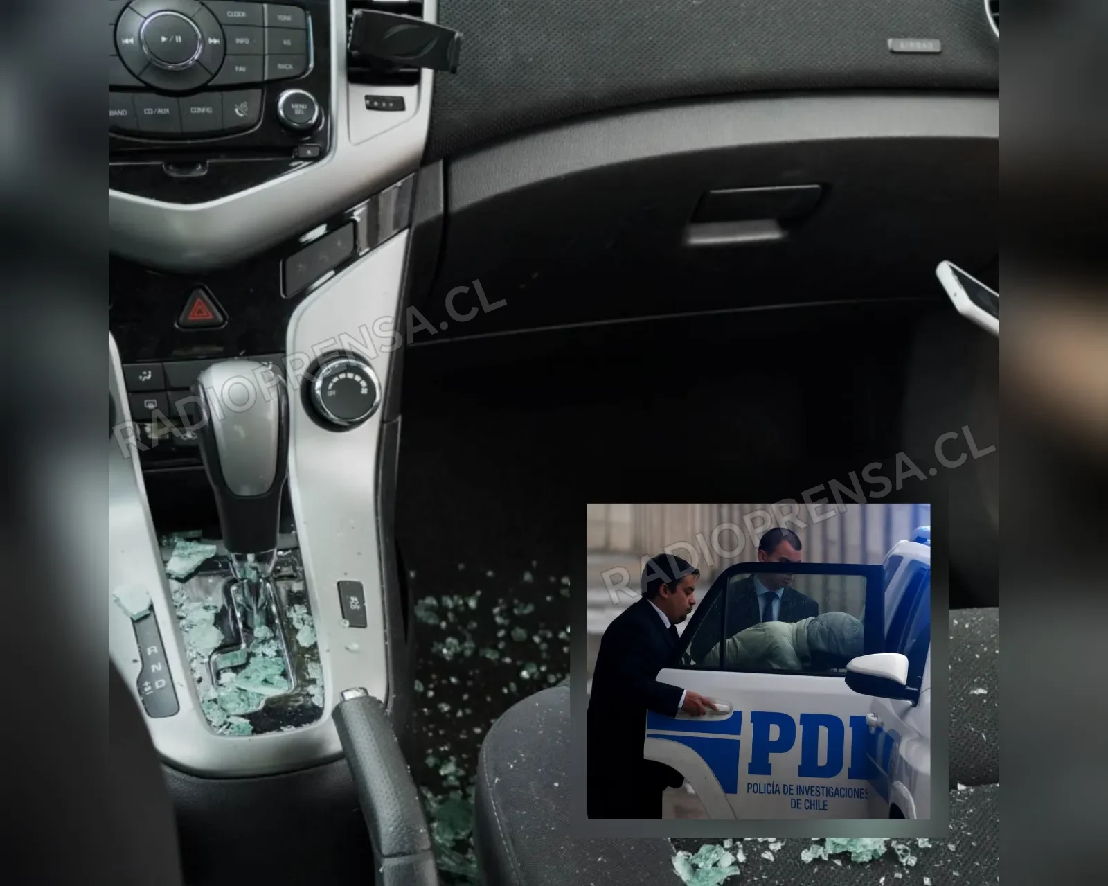 En su día libre, detective de la PDI frustra robo a vehículo y detiene a sujeto con amplio prontuario