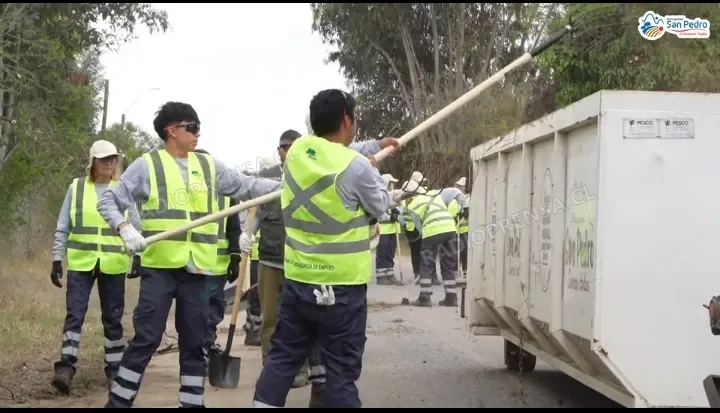 Municipalidad de San Pedro y Conaf inician limpieza preventiva de caminos para reducir riesgos de incendios forestales