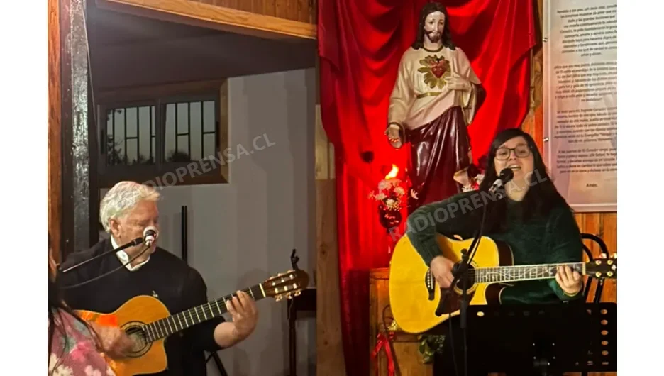 Con gran marco de público se realizó cantata en honor al Sagrado Corazón de Jesús en Huechún