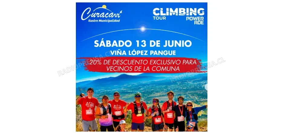 Curacaví será sede de importante evento de trail running y mountain bike