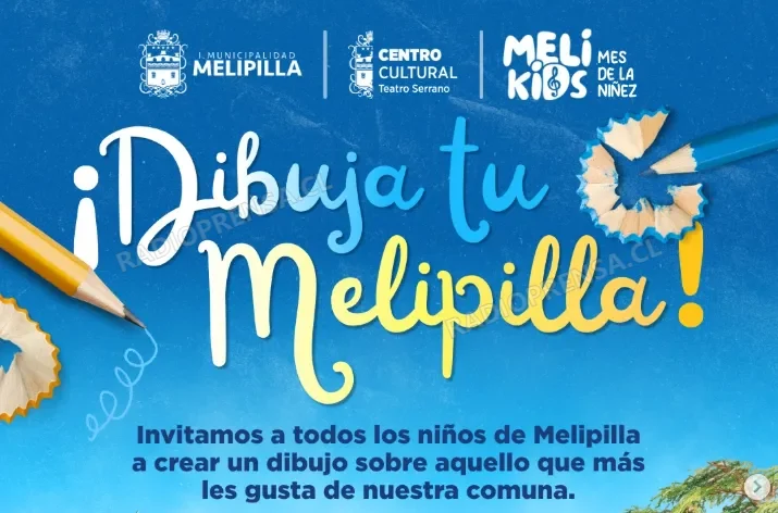 Centro Cultural Teatro Serrano invita a niños y niñas a participar en el concurso "Dibuja tu Melipilla"