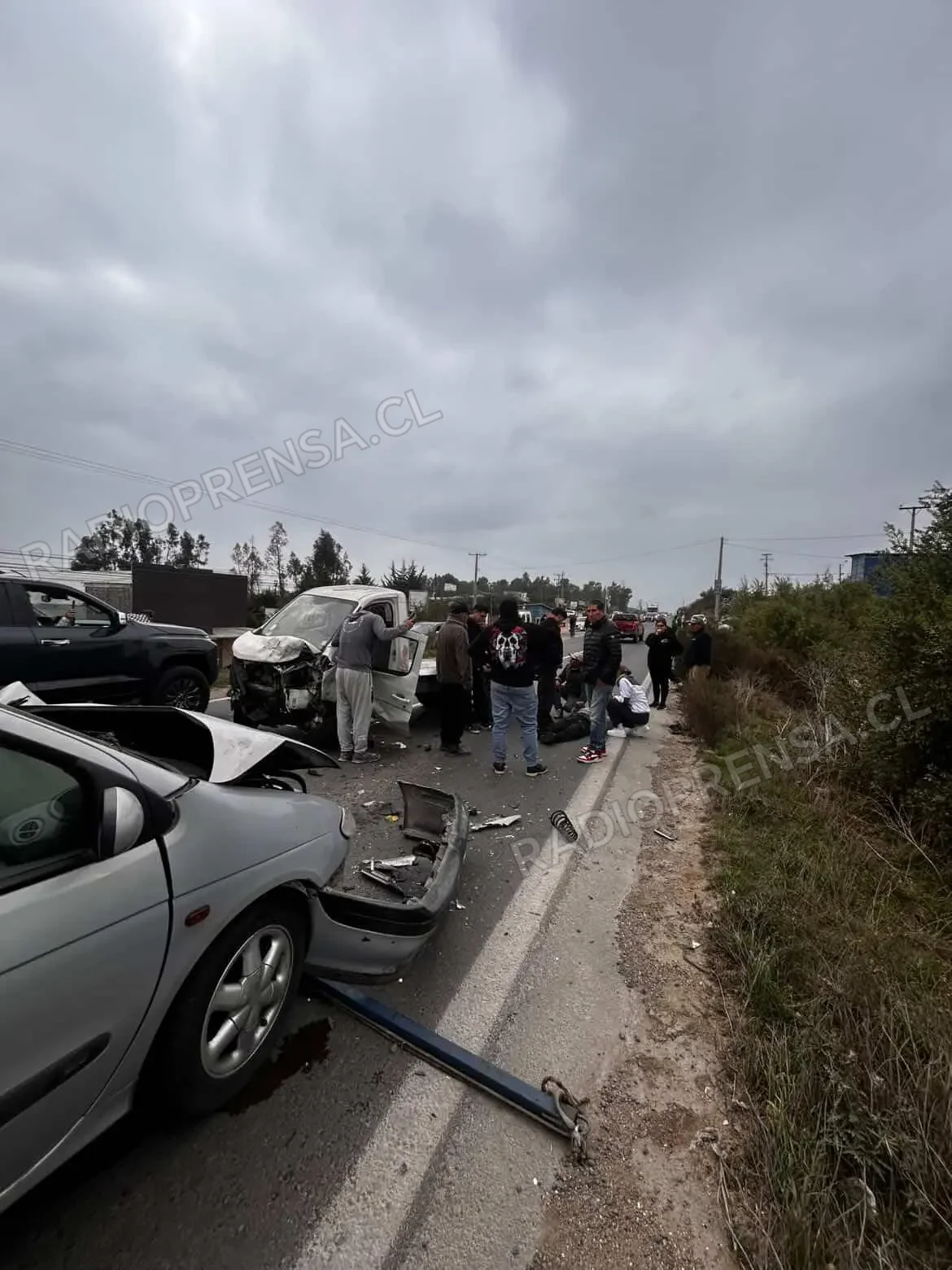 Colisión múltiple el Ruta G-60 moviliza a equipos de emergencia