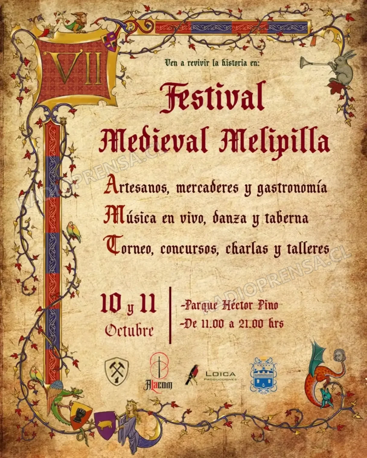 Festival Medieval de Melipilla prepara su séptima edición con combate internacional y actividades para toda la familia