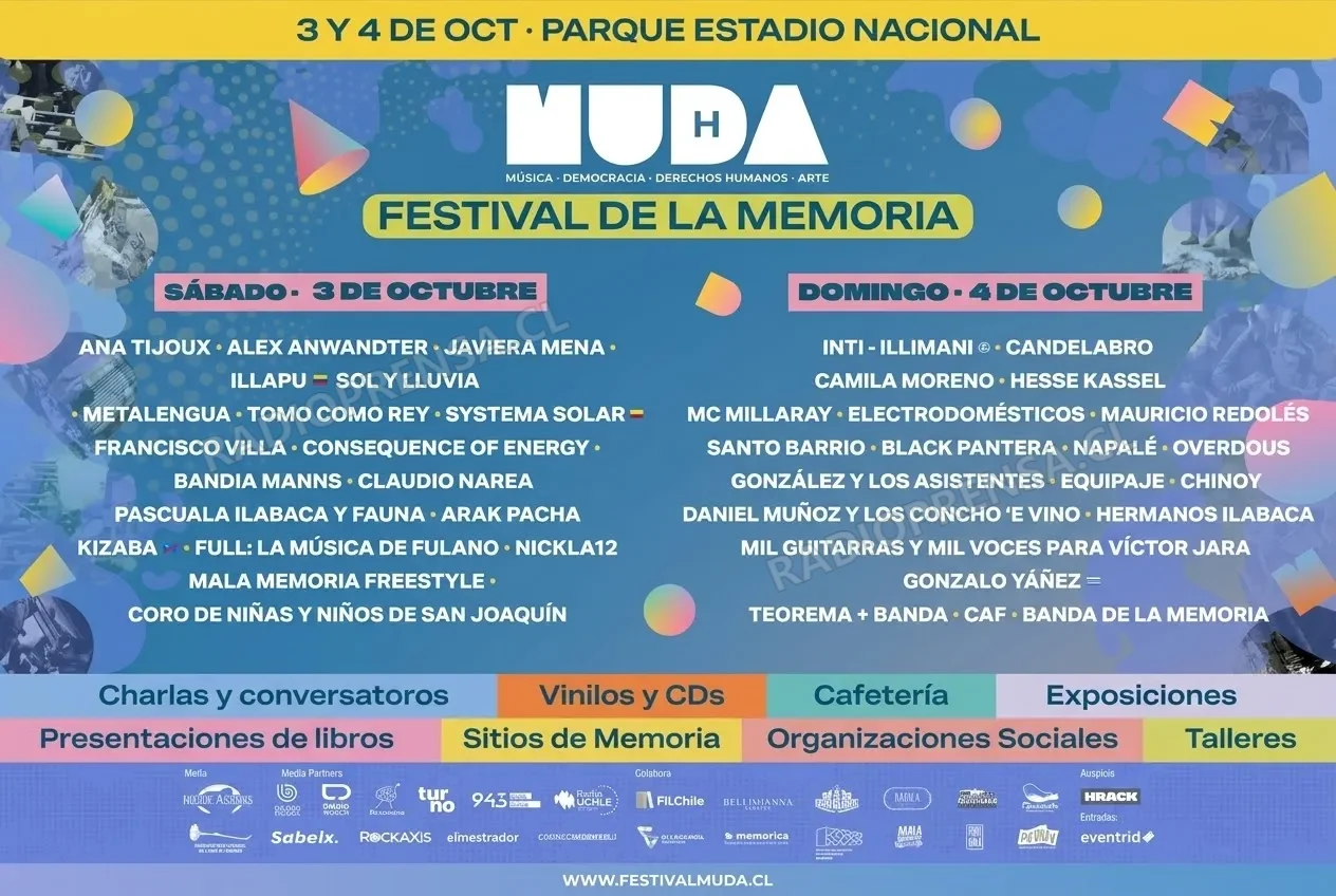 Corporación Memoria Lonquén participará en Festival MUDA de música, memoria y derechos humanos