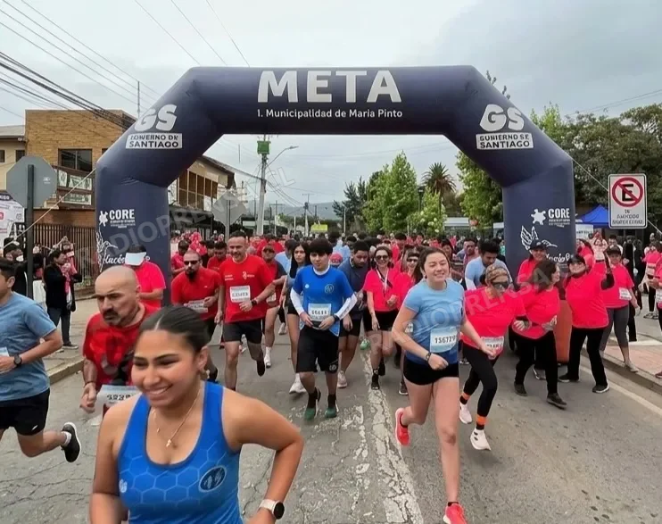 Con gran convocatoria se realizó la Primera Corrida "Onco Run" en María Pinto