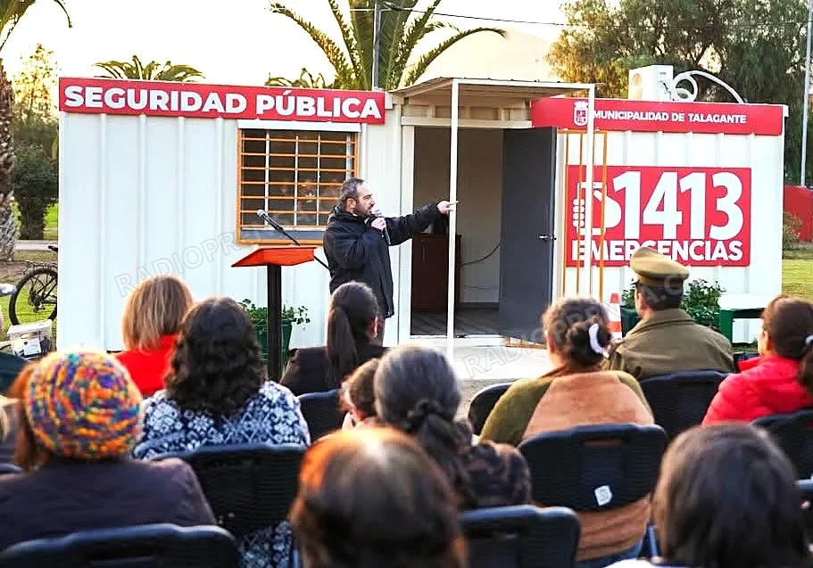 Módulo de seguridad pública inaugurado en el parque Octavio Leiva de Talagante