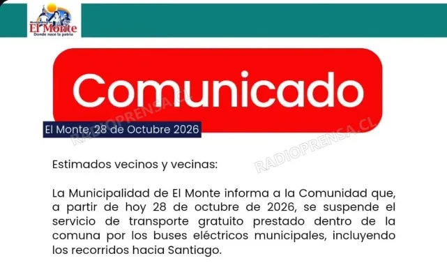Alcaldesa de El Monte anuncia suspensión de buses eléctricos tras fallo de la Corte Suprema