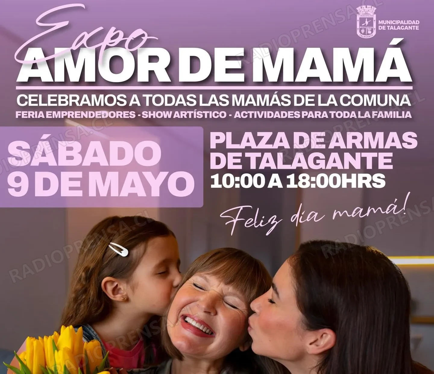 Municipalidad de Talagante realizará Expo “Amor de Mamá” en la Plaza de Armas