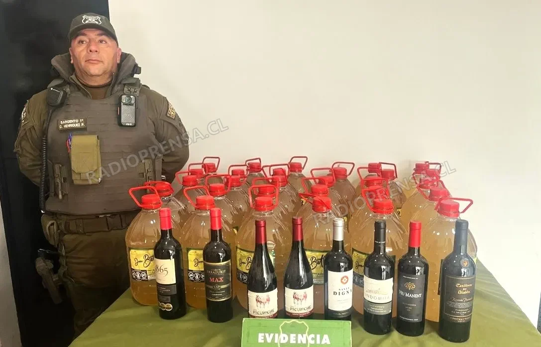 Patrulla Mixta decomisó bebidas alcohólicas en local clandestino de Curacaví