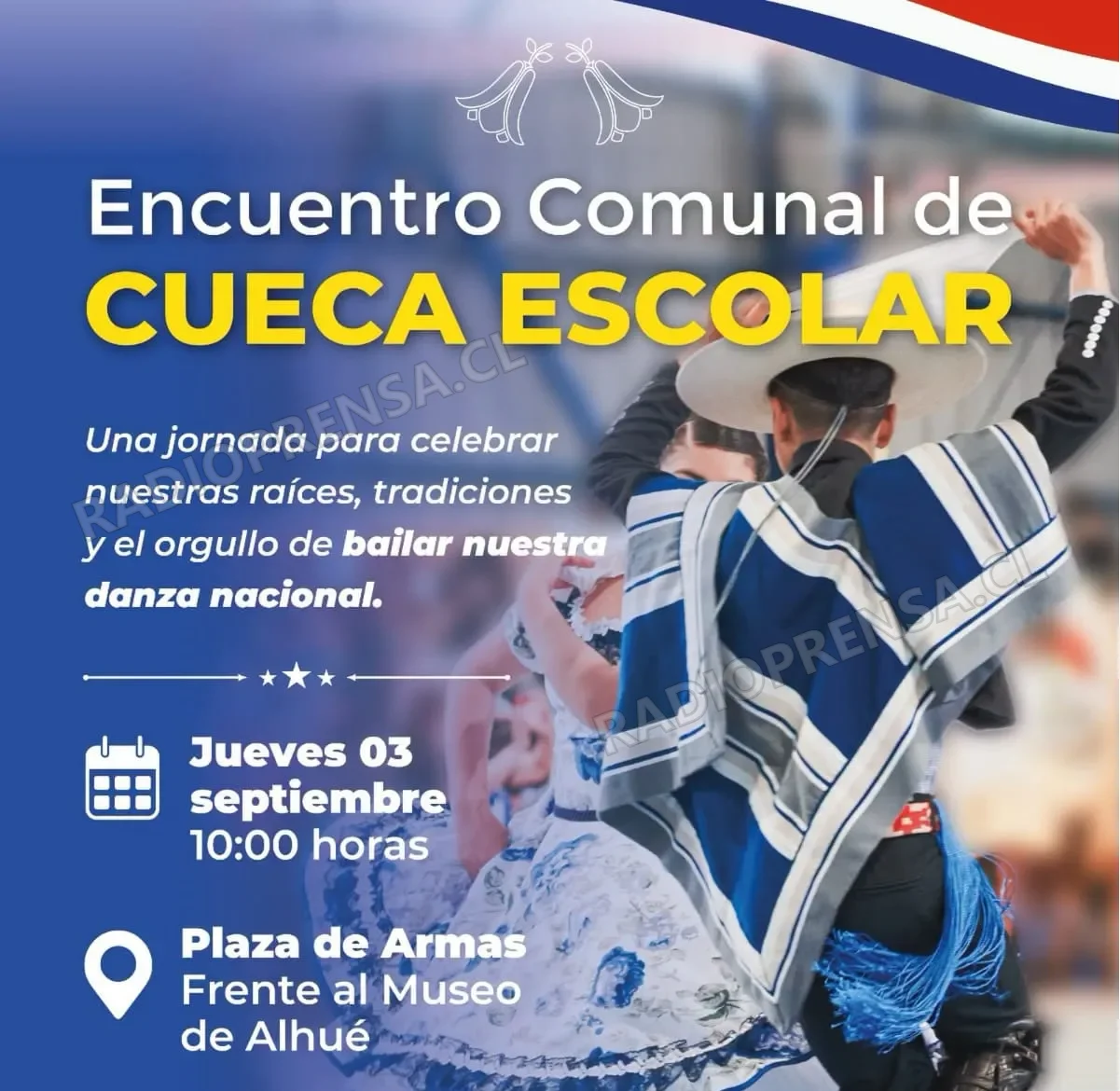 Alhué se prepara para celebrar sus tradiciones con Encuentro Comunal de Cueca Escolar