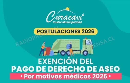 Curacaví abre postulaciones para exención del pago de derechos de aseo por motivos médicos