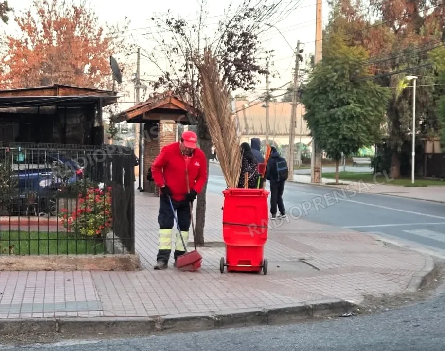 Personal municipal realiza operativos de limpieza y hermoseamiento en distintos sectores de Talagante