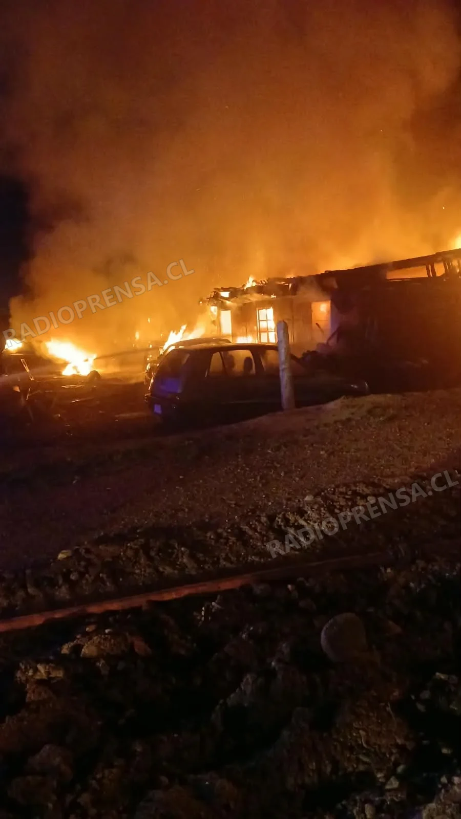 Boliviano muere en incendio que afectó vivienda donde residían temporeros en San Pedro