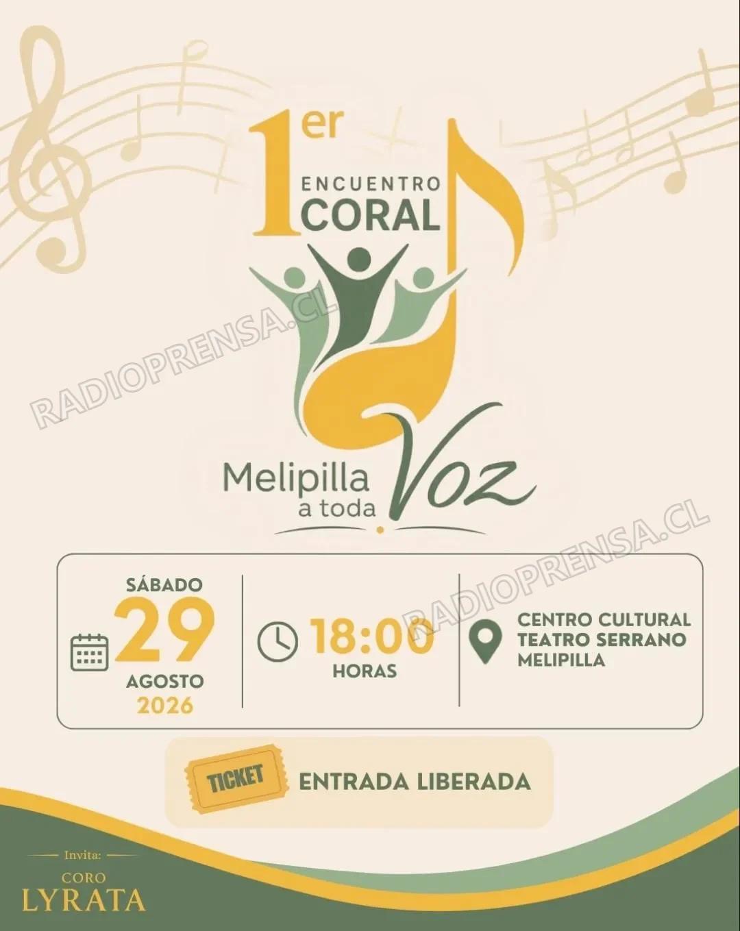 Melipilla tendrá su primer encuentro coral “Melipilla a Toda Voz”