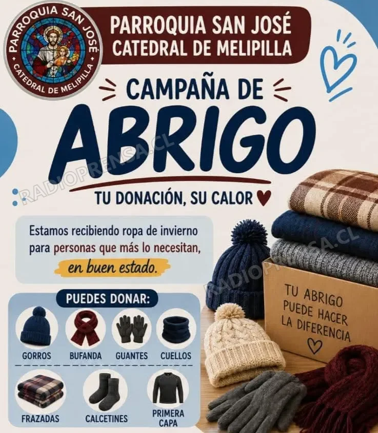 Parroquia San José Catedral lanza Campaña del Abrigo ante la llegada del invierno