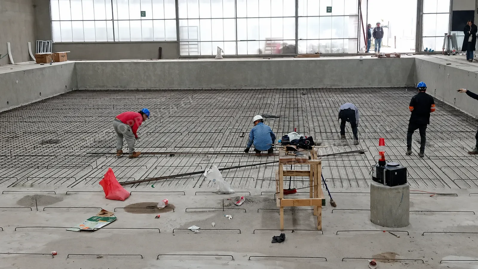 Concejo Municipal de Talagante inspecciona obras de reparación de piscina olímpica temperada