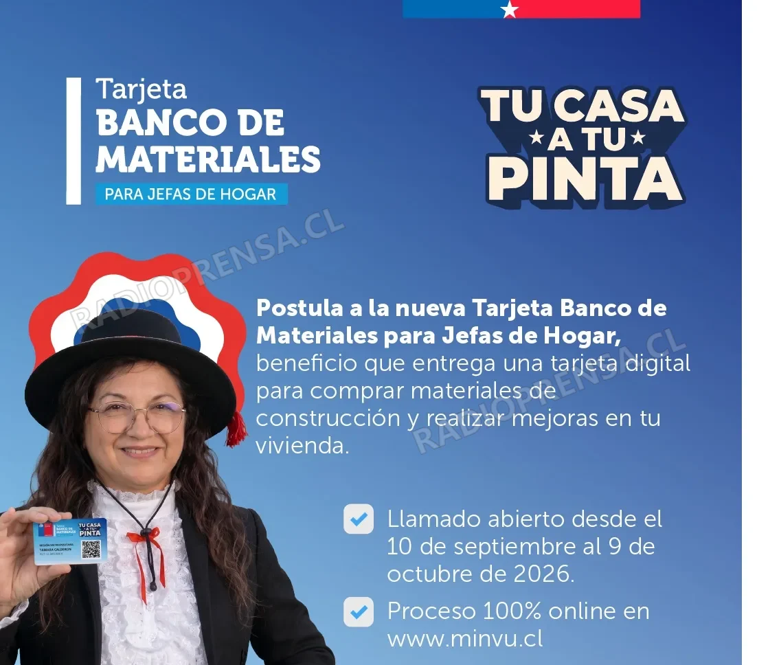 Invitan a jefas de hogar de la Provincia de Melipilla a postular a la Tarjeta Banco de Materiales