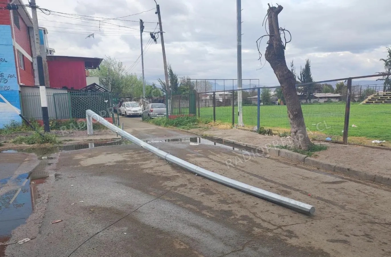 Dañan estructuras de cámaras de seguridad en Villa Antigua de El Monte
