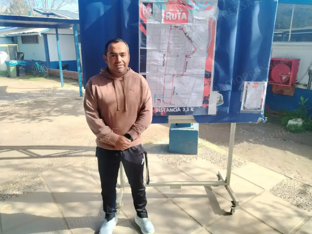 Profesor de Educación Física y coordinador del evento, Patricio Contreras.