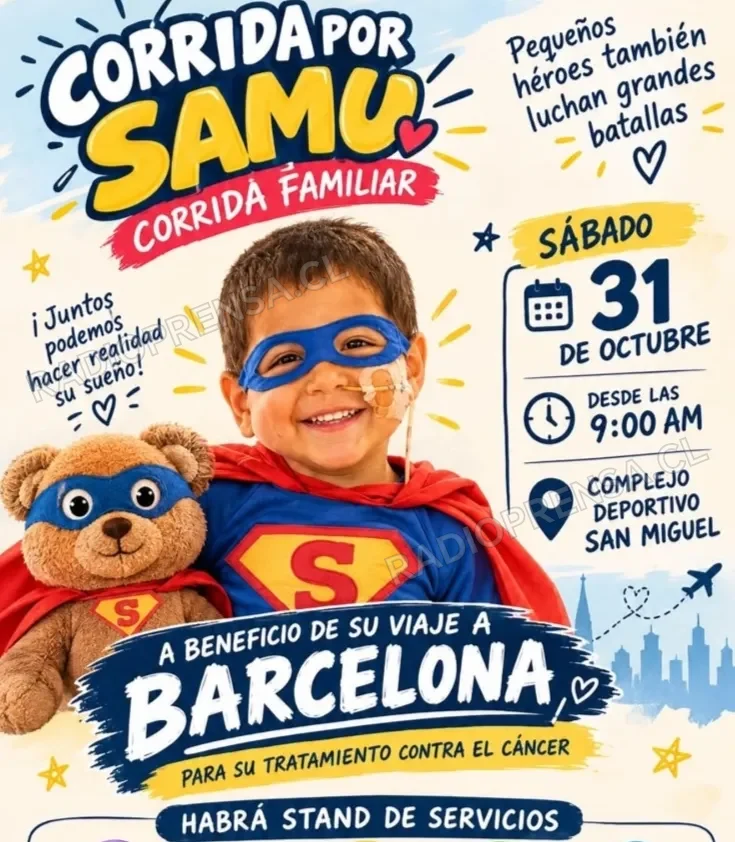 Melipilla se une por "Samu": Todo listo para la gran Corrida Solidaria y familiar este sábado