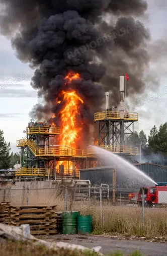 Incendio en planta de reciclaje de aceites en Malvilla fue controlado tras horas de trabajo